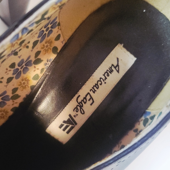 AEO Classic Black Brogue Heels - Picture 2 of 12